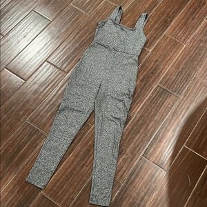 Elegant Heather Gray Women's Jumpsuit